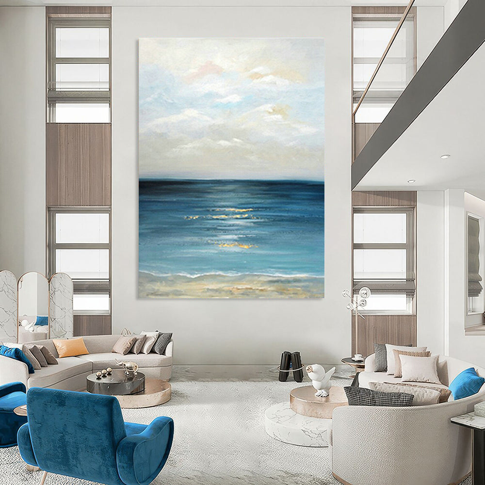 Oversized Hand - Painted Abstract Art for Office Cubicle Dividers & Entryway Coat Racks DLZ0669