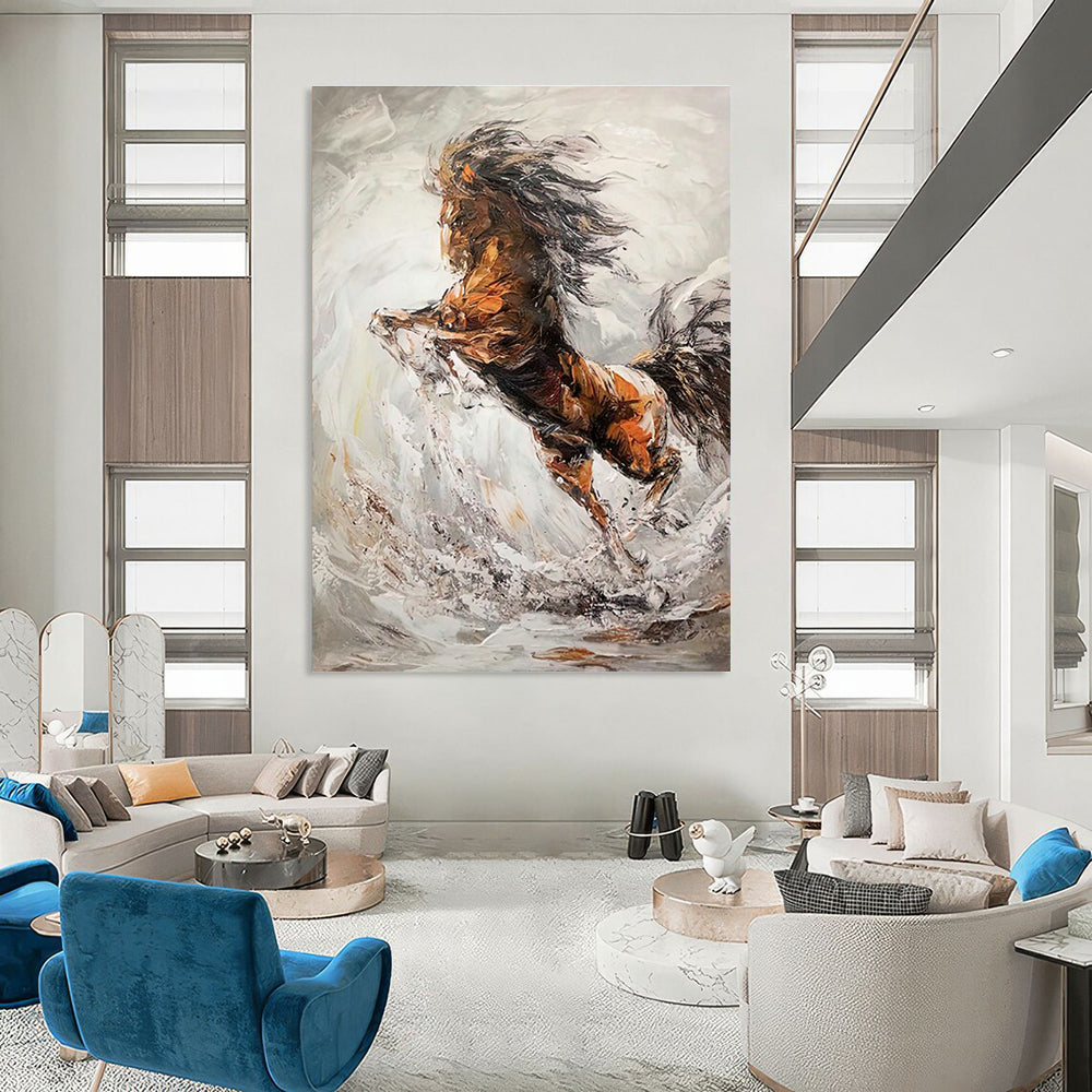 Tremendous Custom - Textured Handmade Abstract Canvas for Bedroom & Entryway DLZ2131