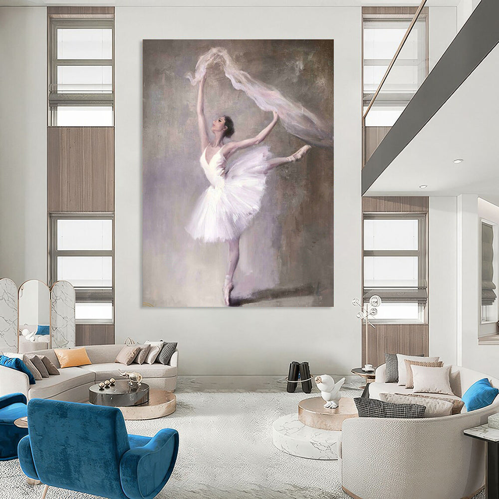 Big, Personalized Handmade Abstract Painting for Office & Hallway DLZ2044