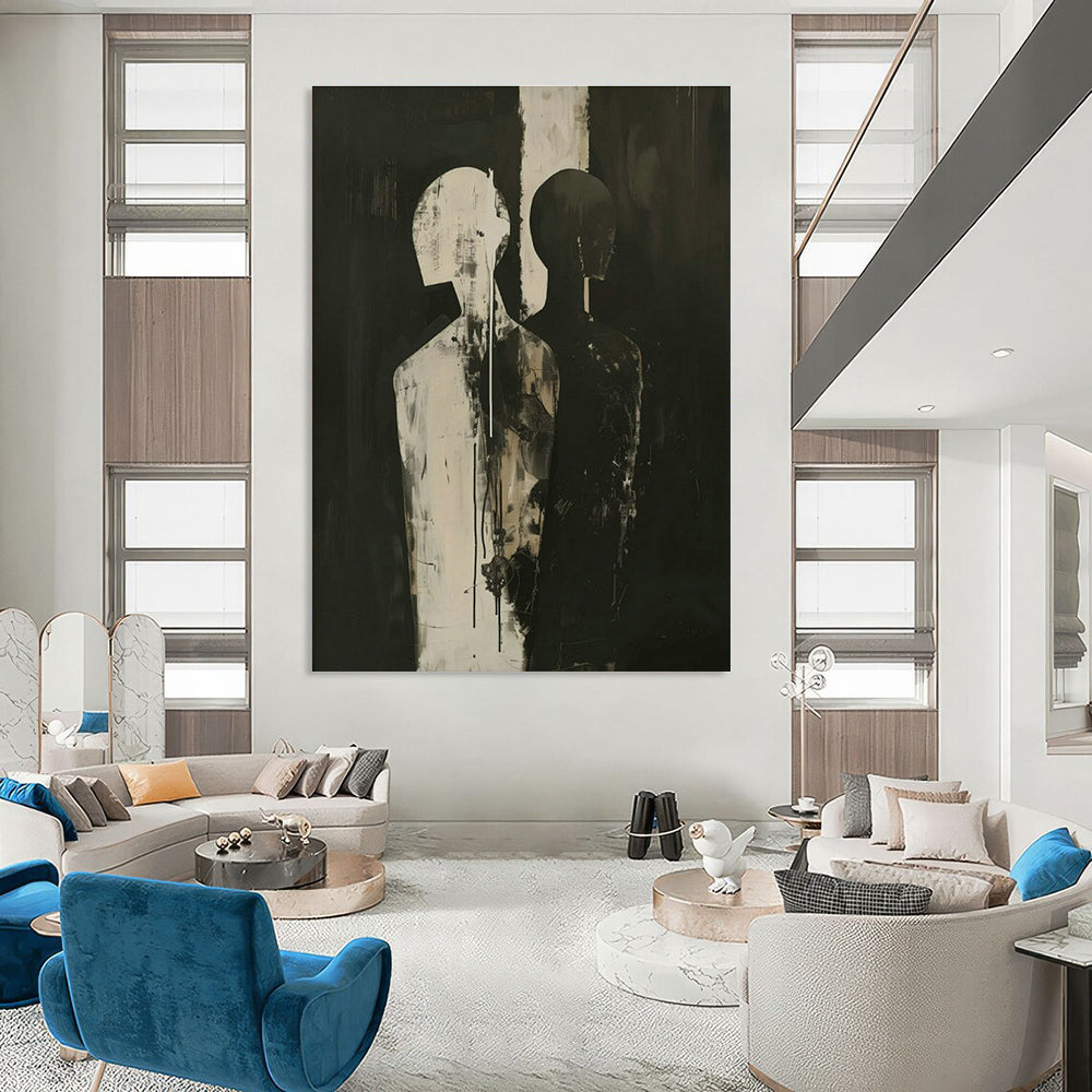 Customizable Handmade Abstract Canvas for Entryway and Hallway DLZ1828