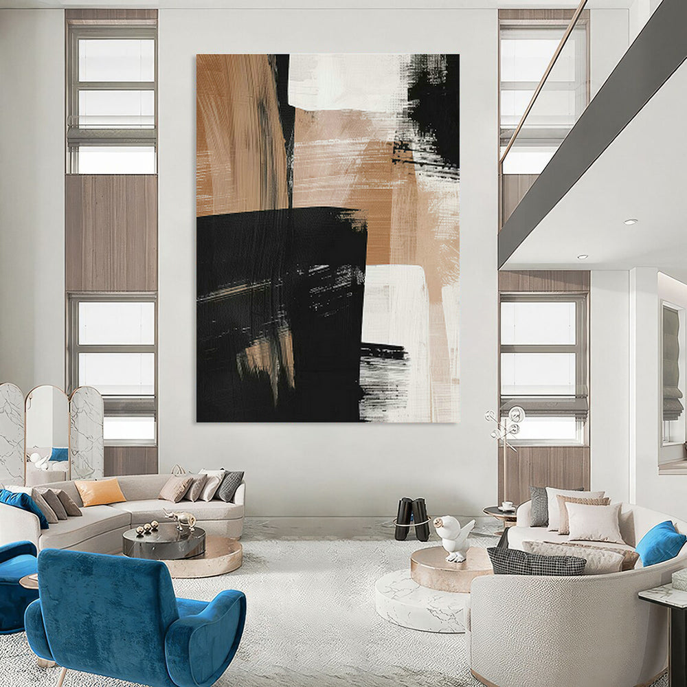 Grand - Sized Hand - Painted Abstract Murals for Cottage Living Room & Bedroom DLZ0659