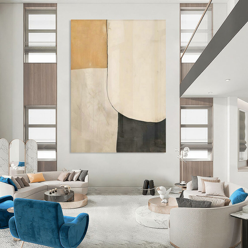 Oversized Custom Handmade Abstract Wall Art for Office Lounge Area and Dining Room Breakfast Nook Wall DLZ1949