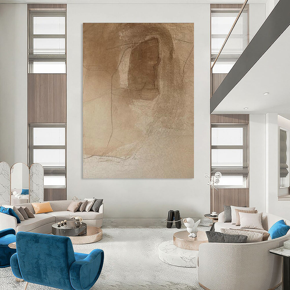 Handmade Abstract Painting for Cottage Dining Room & Hallway DLZ2359