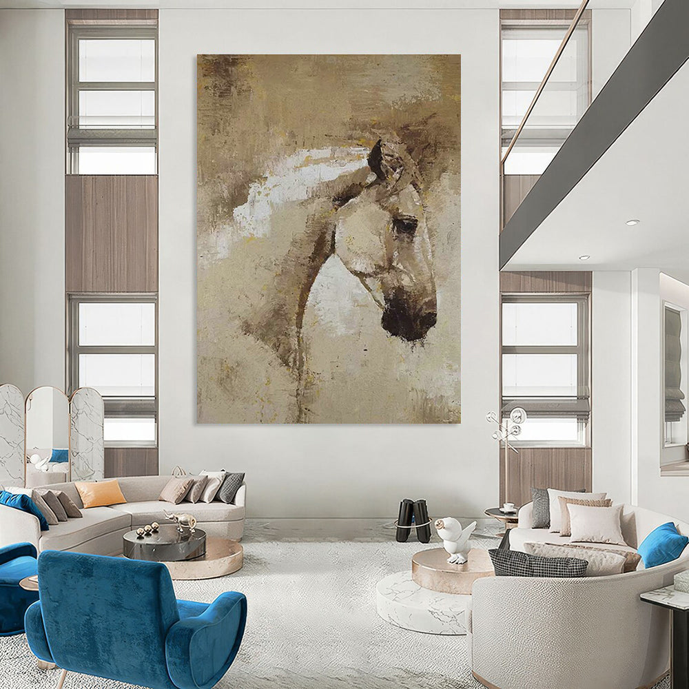 Large Customizable Handmade Abstract Painting for Bedroom Bed Footboard and Living Room Coffee Table Lower Shelf Wall DLZ1971