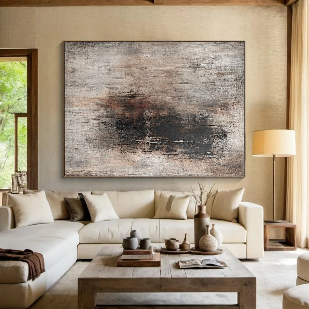 Earth - Toned Abstract with Dark Accents GER282
