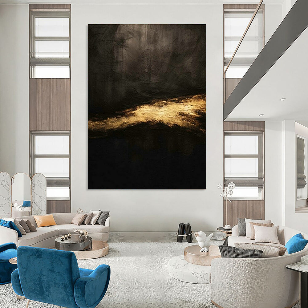 Large Custom Handmade Abstract Canvas for Cottage Office and Bedroom DLZ1532