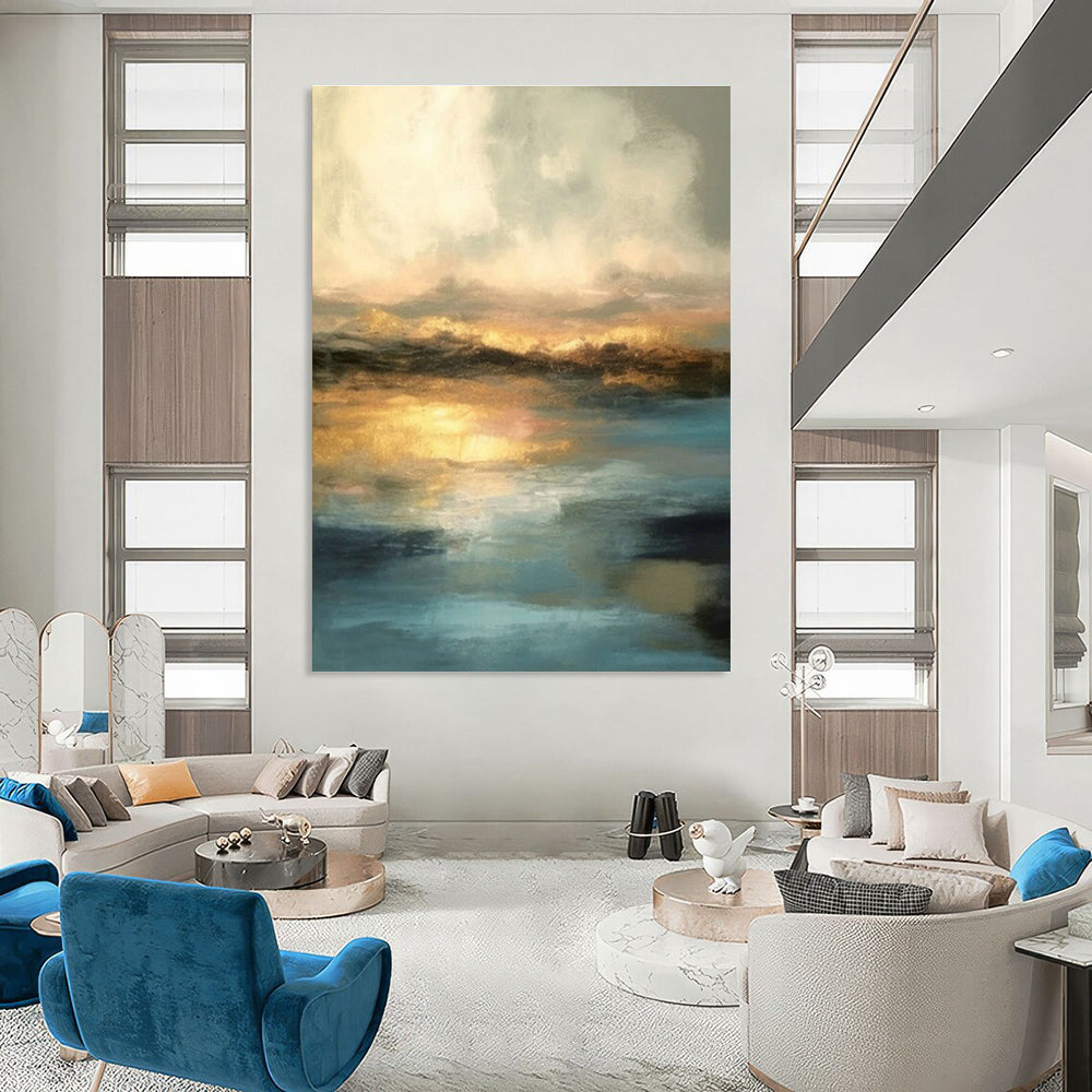 Stupendous - Depth Custom Abstract Paintings for Living Room Glamour DLZ0446