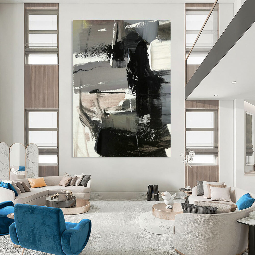 Colossal Extended Custom Abstract Painting for Bedroom & Cottage Hallway DLZ1270