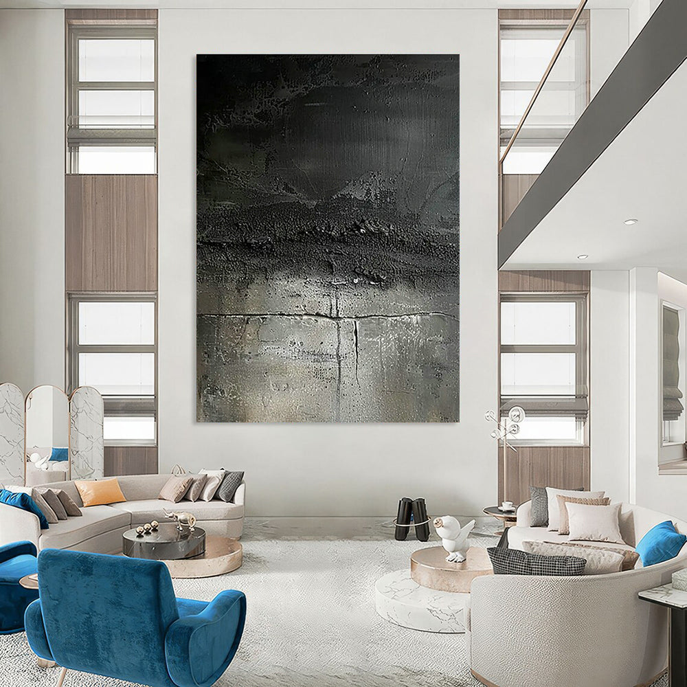 Original Handmade Abstract Canvas for Dining Room Serving Tray Rack Wall & Entryway Scarf Hanging Wall DLZ1745