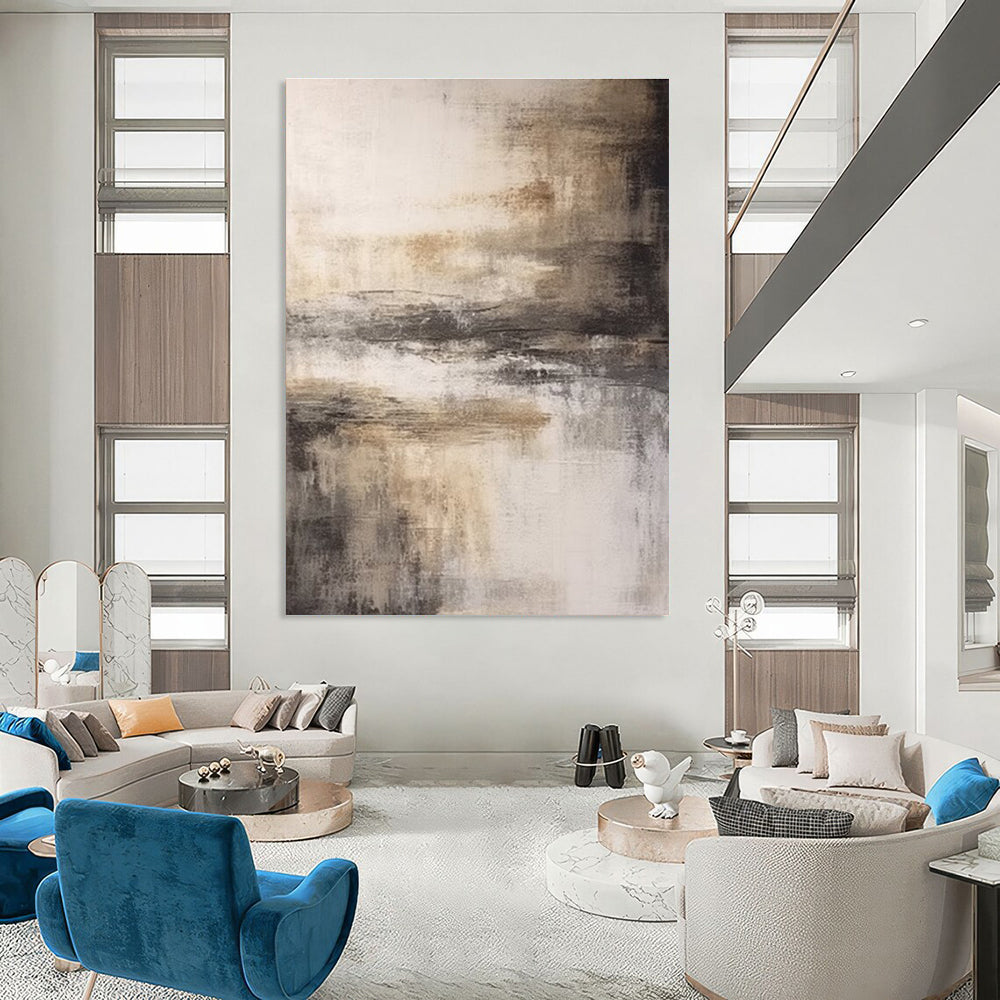 Earth - Toned Abstract Landscape - inspired Painting ADGE362