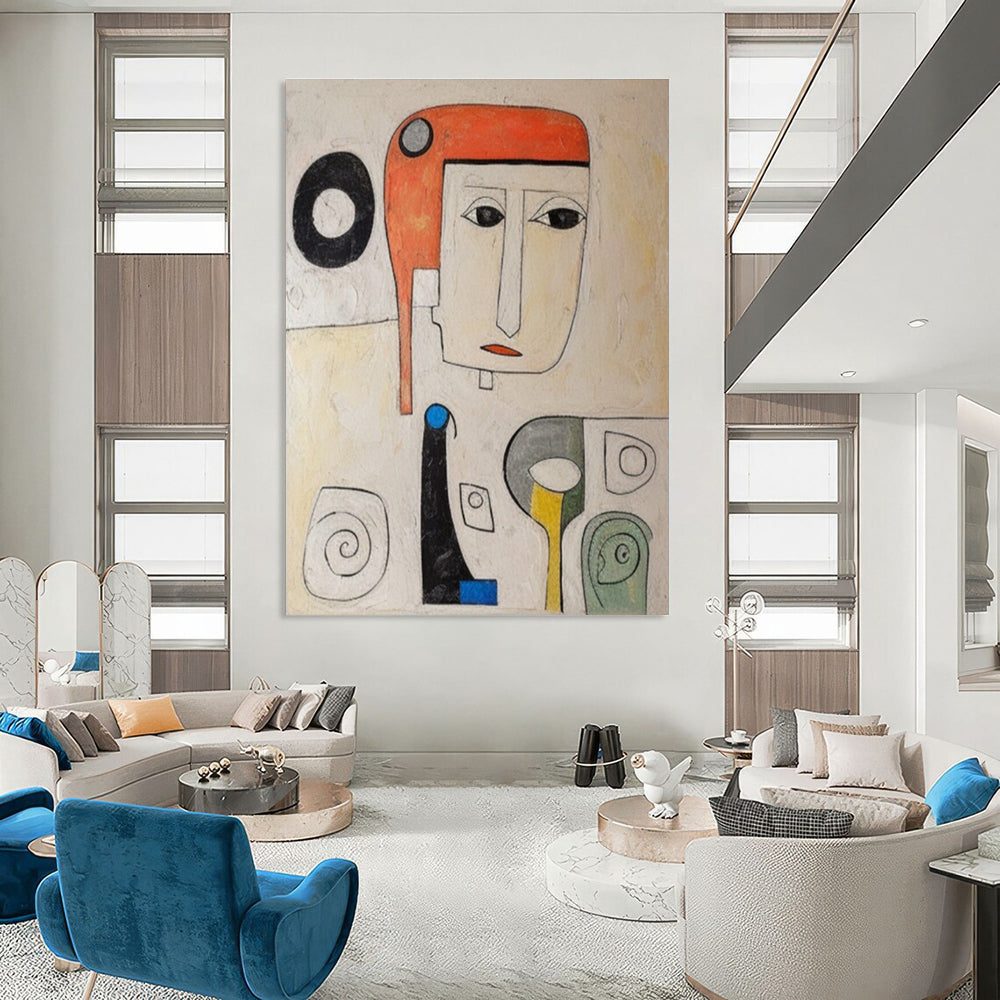 Colorful Abstract Portrait Painting ADGE004