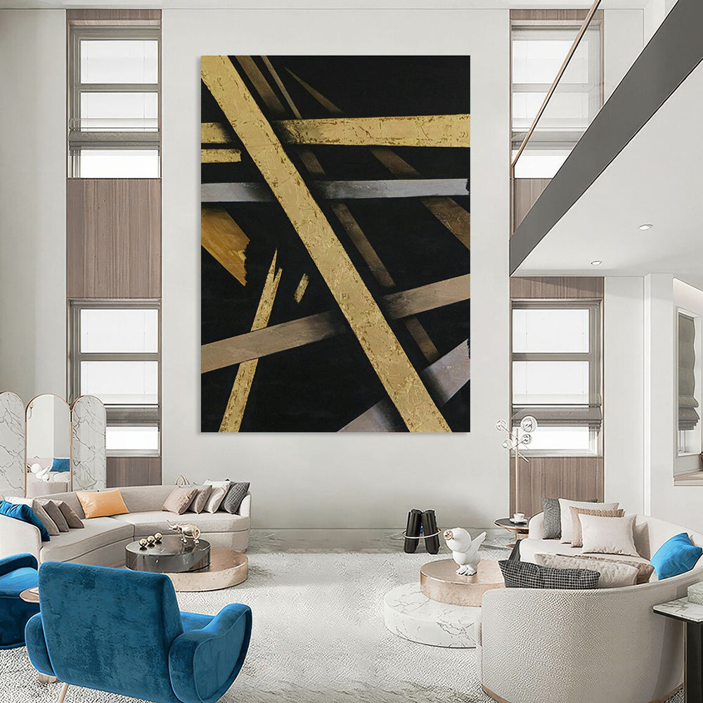 Vastly Extended Bespoke Abstract Canvas for Office & Hallway DLZ1101