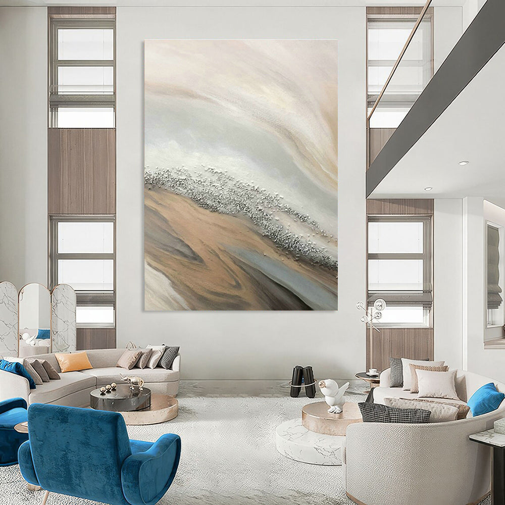 Gigantic - Scale Custom-Made Abstract Artwork for Dining Room & Entryway DLZ1235