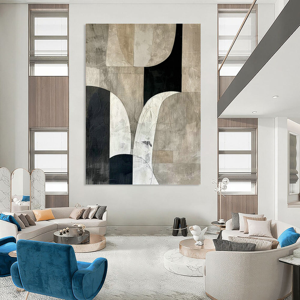 Hand - Painted Extra - Large Abstract Work for Bedroom & Living Room DLZ1327