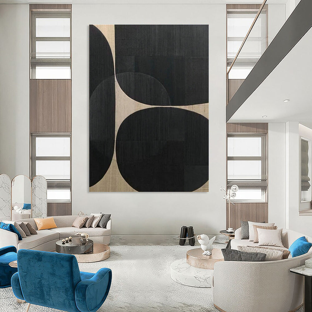 Abstract Hand - Painted Canvases for Living Room Coffee Table Bookends & Dining Room Chair Rungs DLZ0907