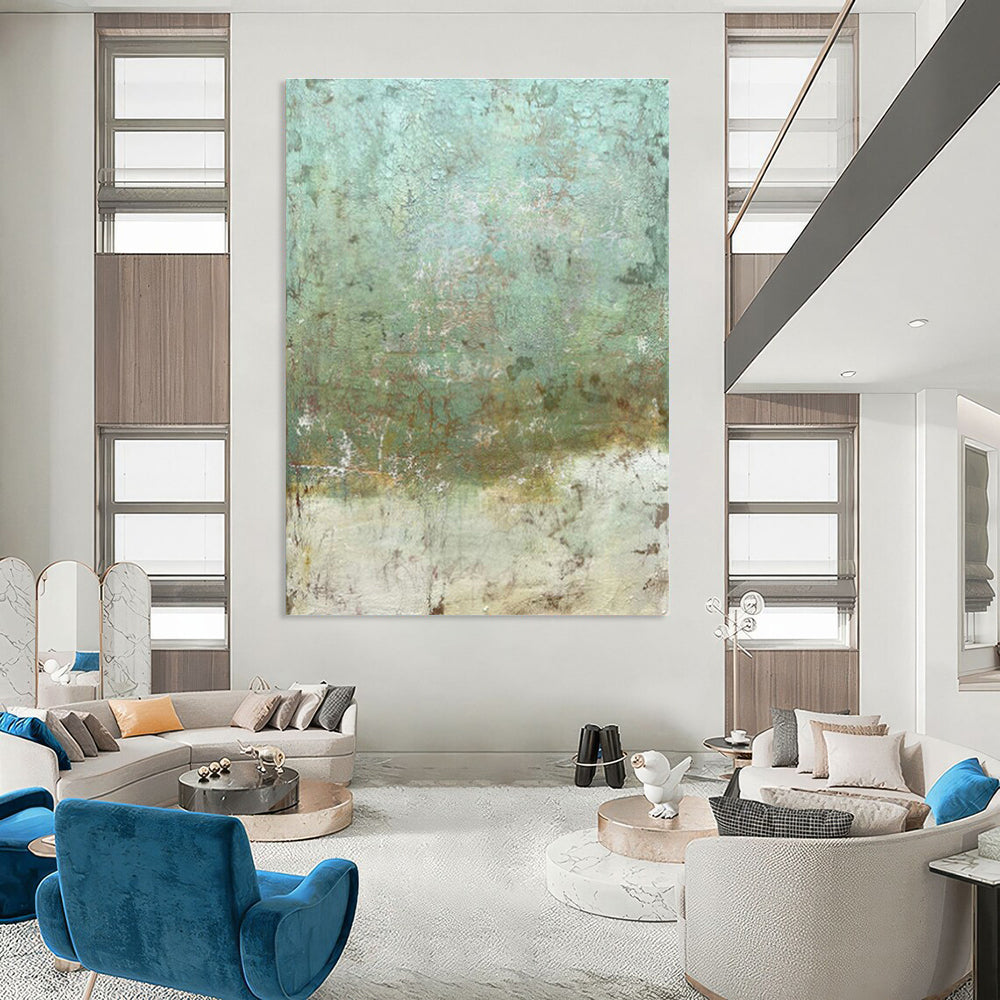 Vast Custom-Sized Hand Painted Abstract Painting for Cottages & Living Room DLZ2172