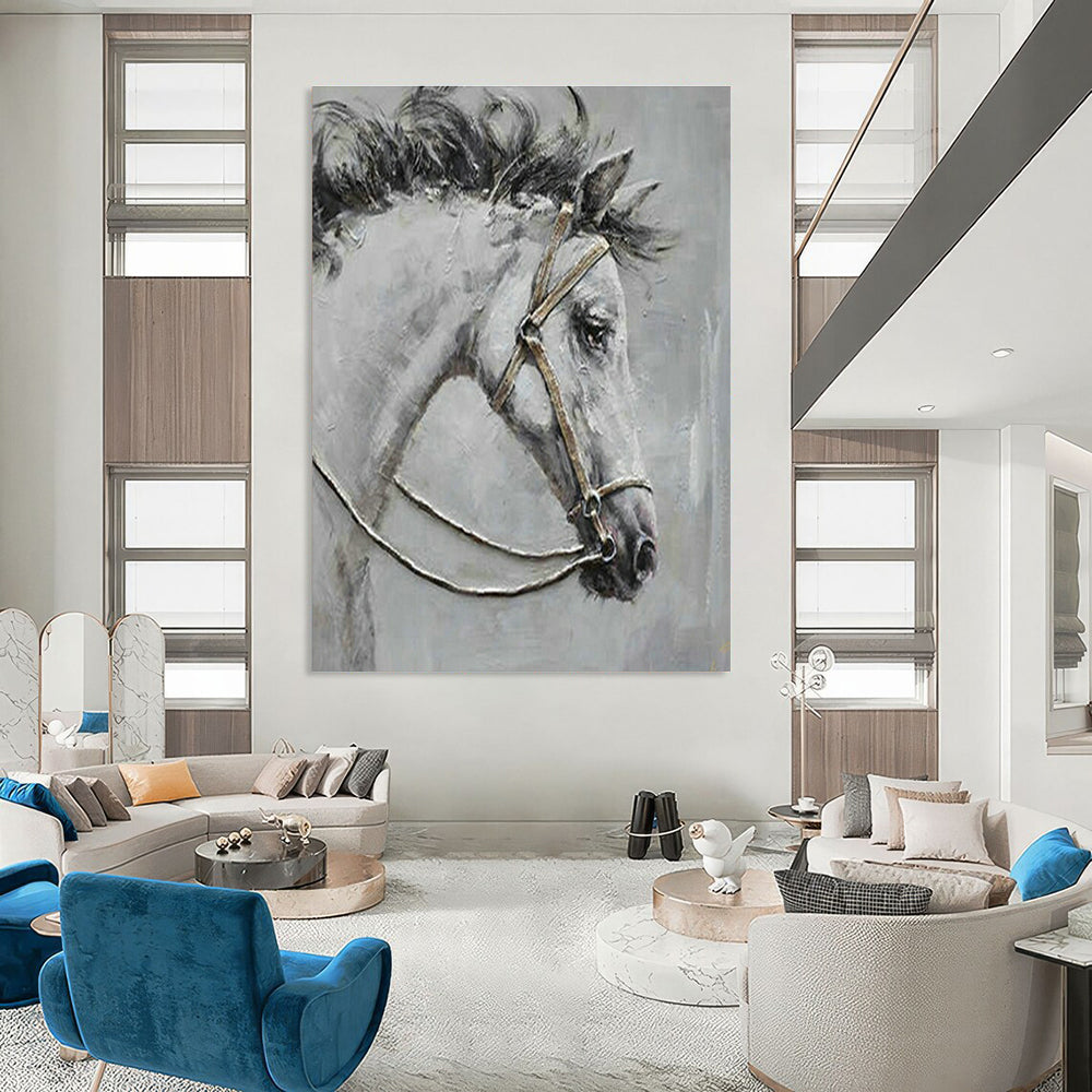Large Hand Painted Abstract Wall Art for Bedroom & Entryway DLZ2034