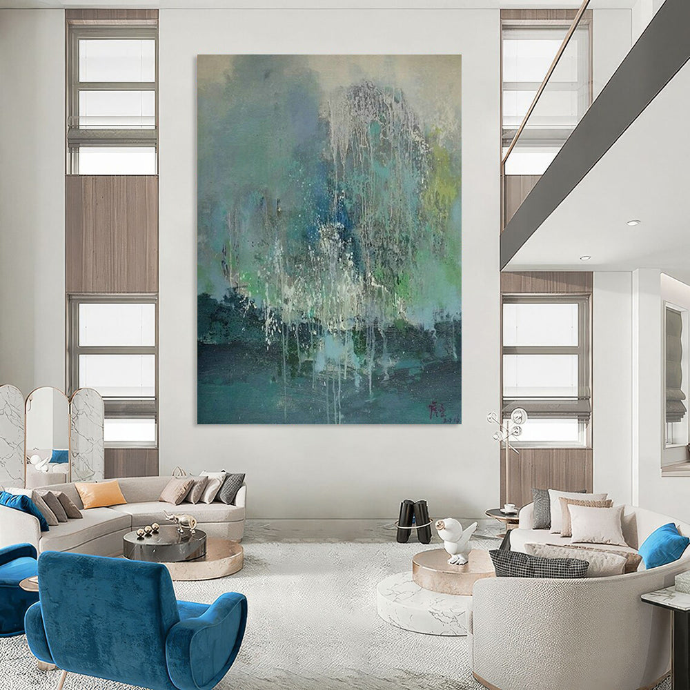 Large Custom Handmade Abstract Painting for Hallway and Office DLZ1483