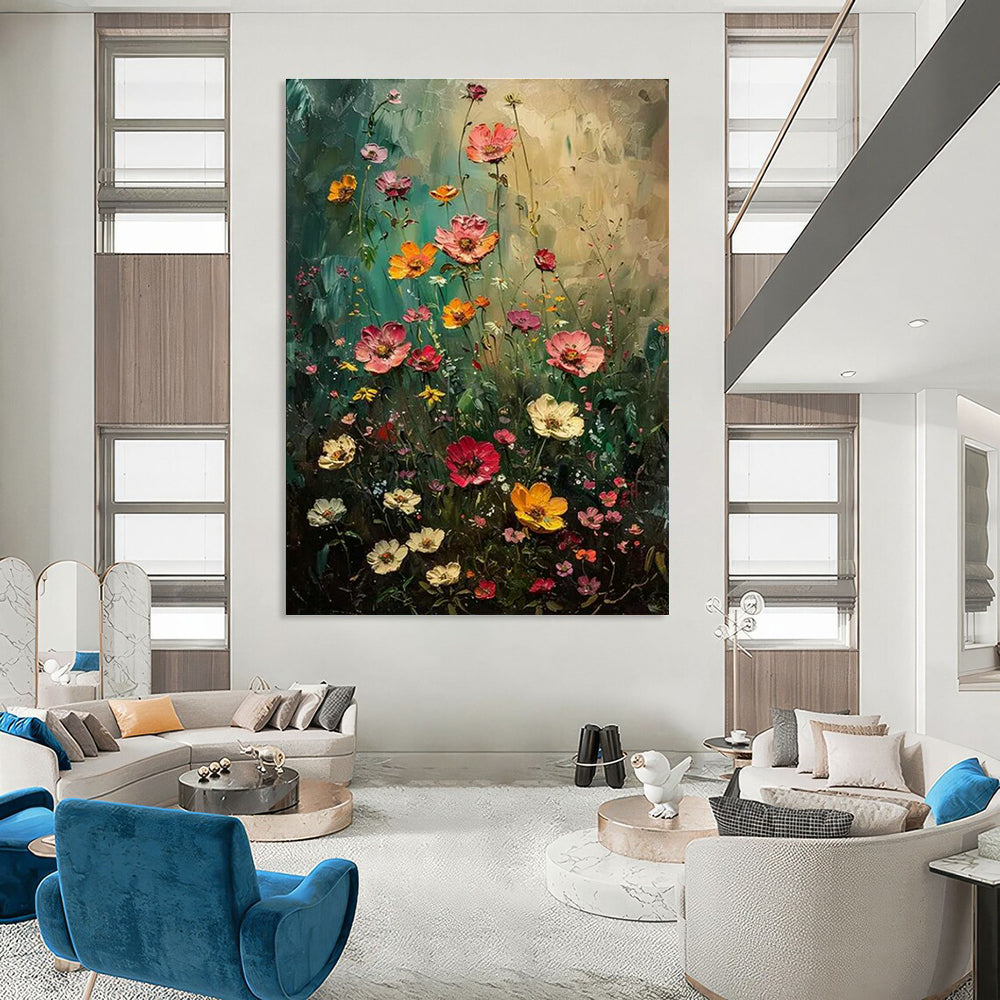 Vast Custom-Designed Handmade Abstract Painting for Bedroom & Hallway DLZ2254