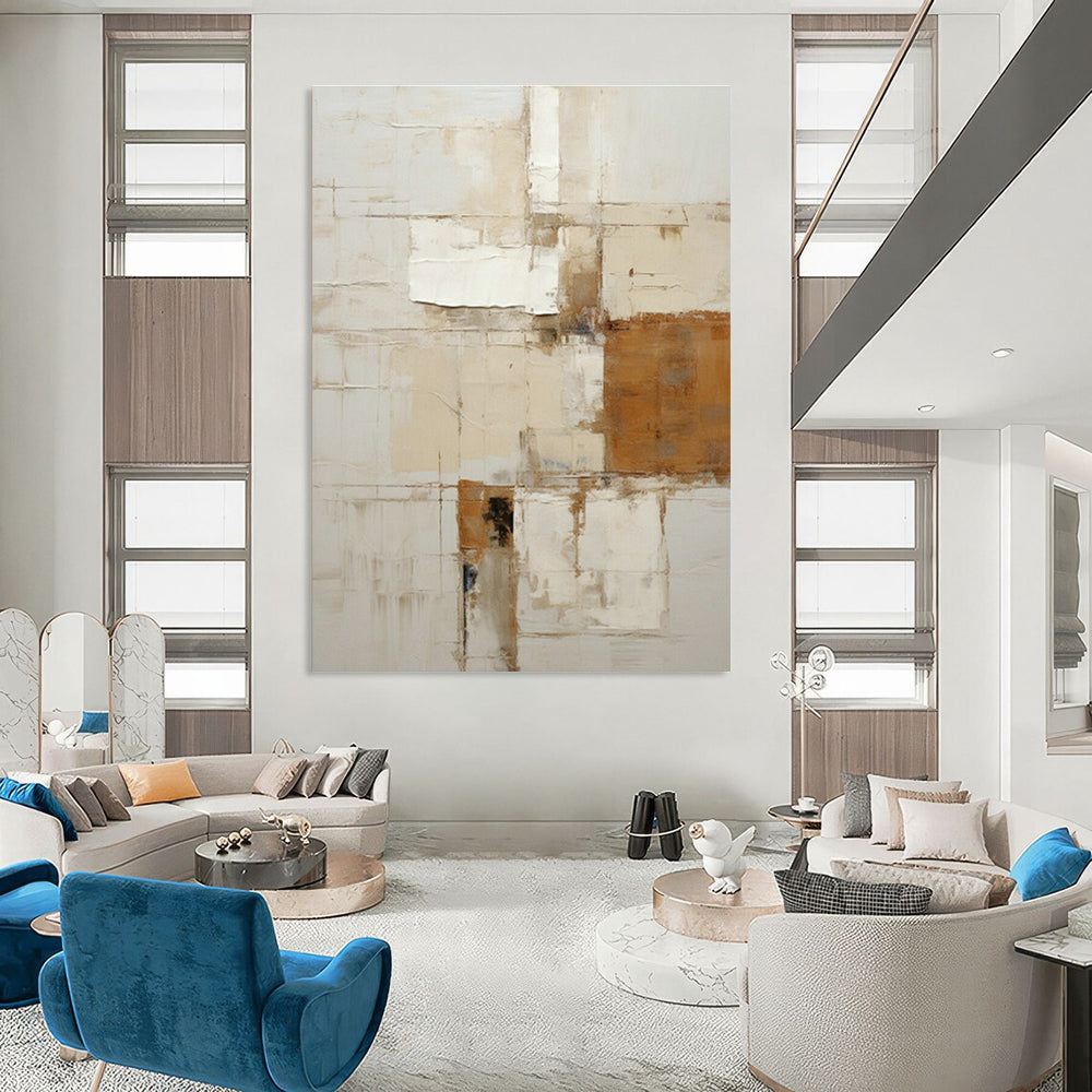 Hand - Painted Grand Abstract Creation for Hallway & Entryway DLZ1324