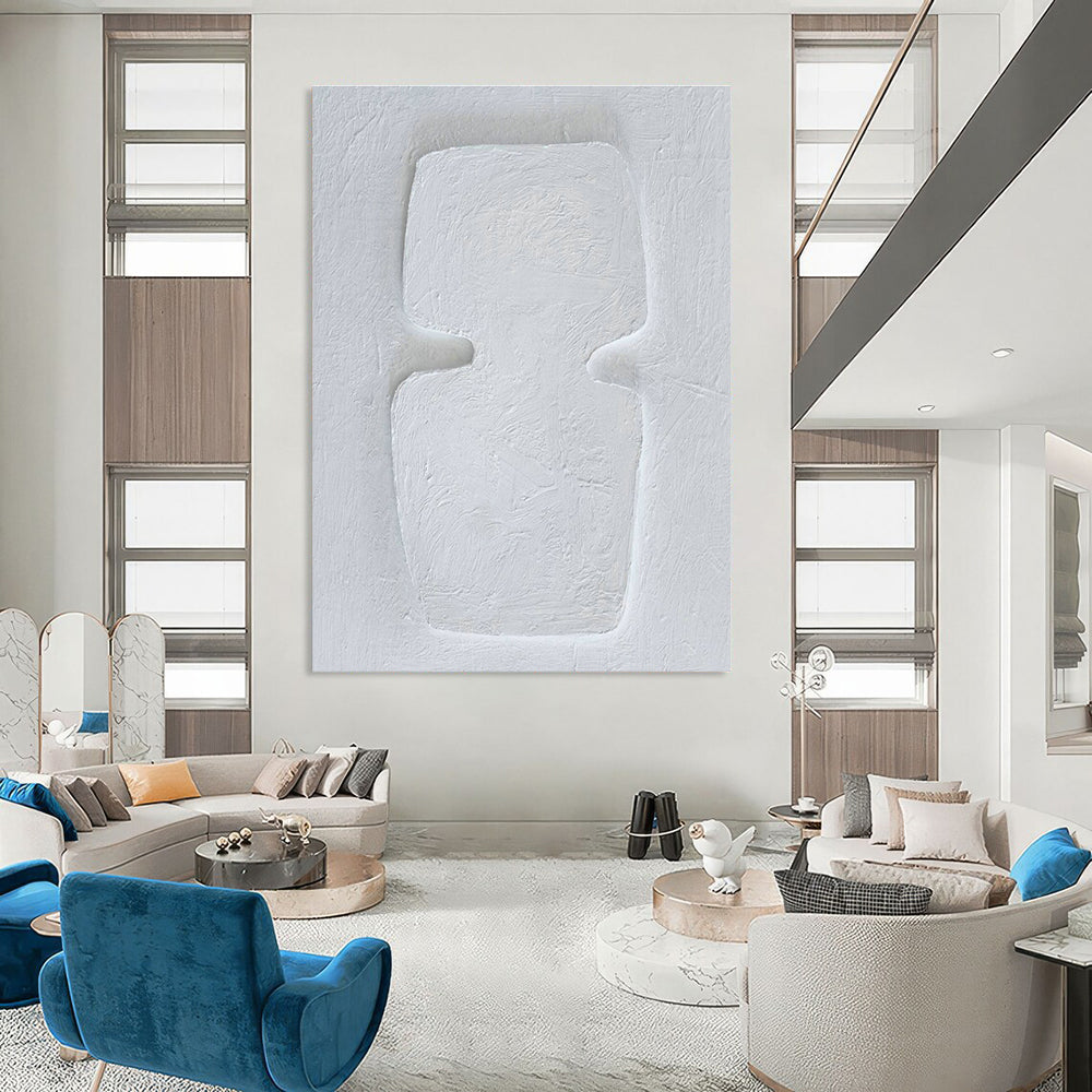Oversized Custom Handmade Abstract Wall Art for Office Printer Room and Dining Room Sideboard Area DLZ1891