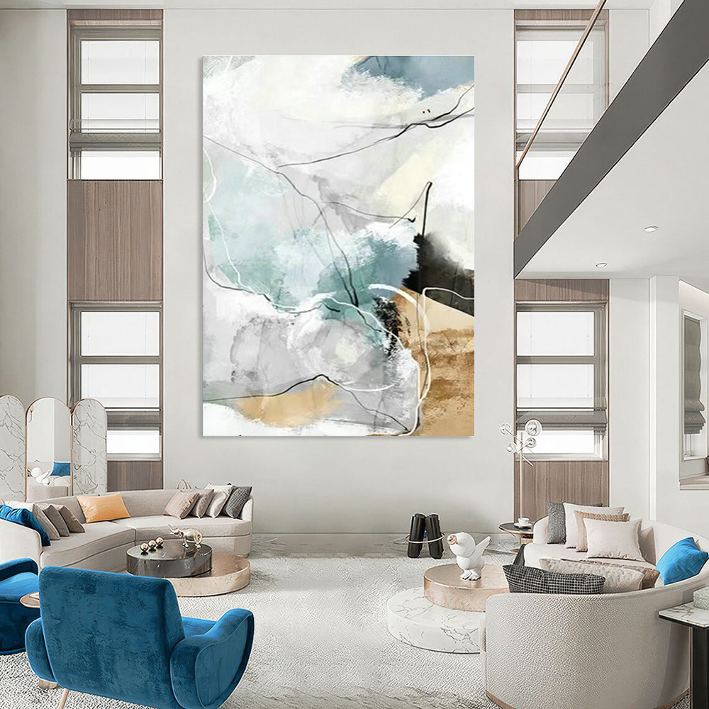 Oversized Handcrafted Abstract Decor for Dining Room & Hallway DLZ1344