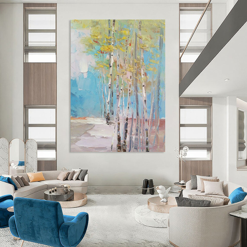 Grand - Scale Handmade Abstract Painting for Hallway & Entryway DLZ1307