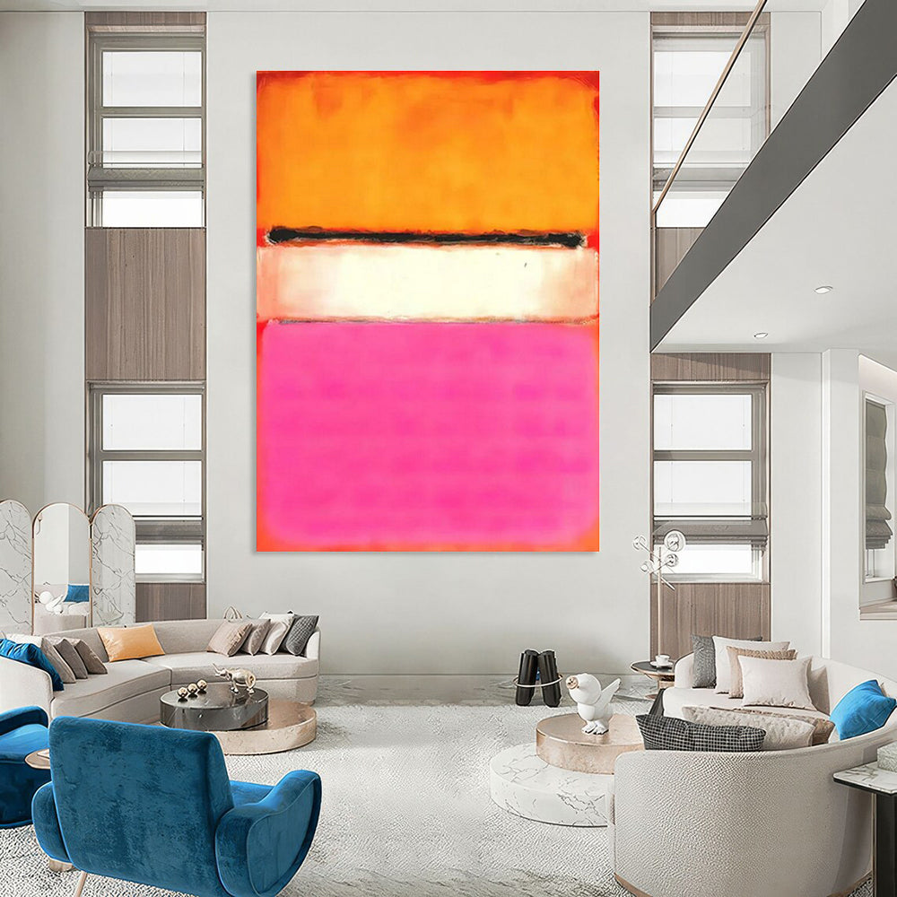 Hand-Painted Abstract Art for Cottage Hallway & Living Room DLZ2308