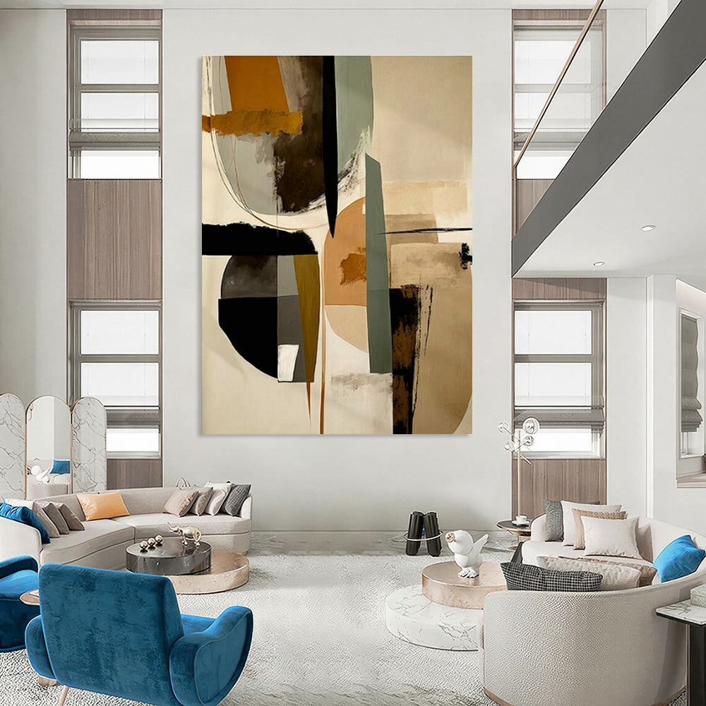 Handmade Abstract Art for Cottage Office and Cottage Hallway DLZ1633