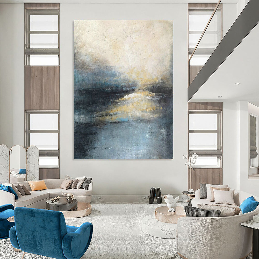 Extra - Large, Bespoke Hand Painted Abstract Wall Art for Living Room & Office DLZ2063