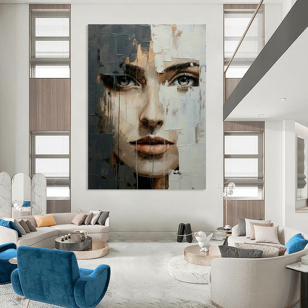 Ginormous Custom - Constructed Hand Painted Abstract Wall Art for Office & Bedroom DLZ2125