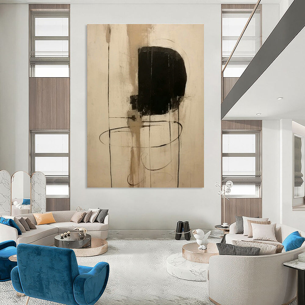 Custom Hand - Painted Abstracts for Office Mail Rooms & Cottage Living Room Fire Pits DLZ0838