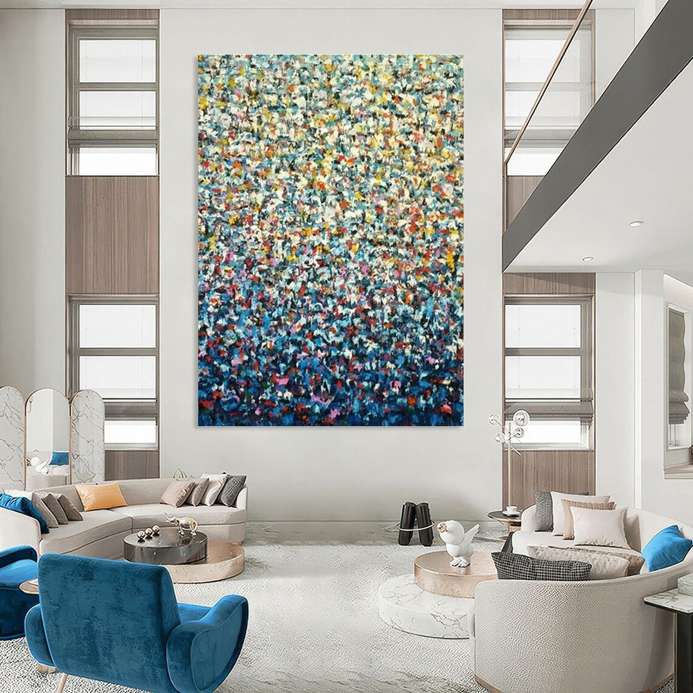 Hand - Painted Grand Abstract Artwork for Cottage Living Room & Hallway DLZ1351