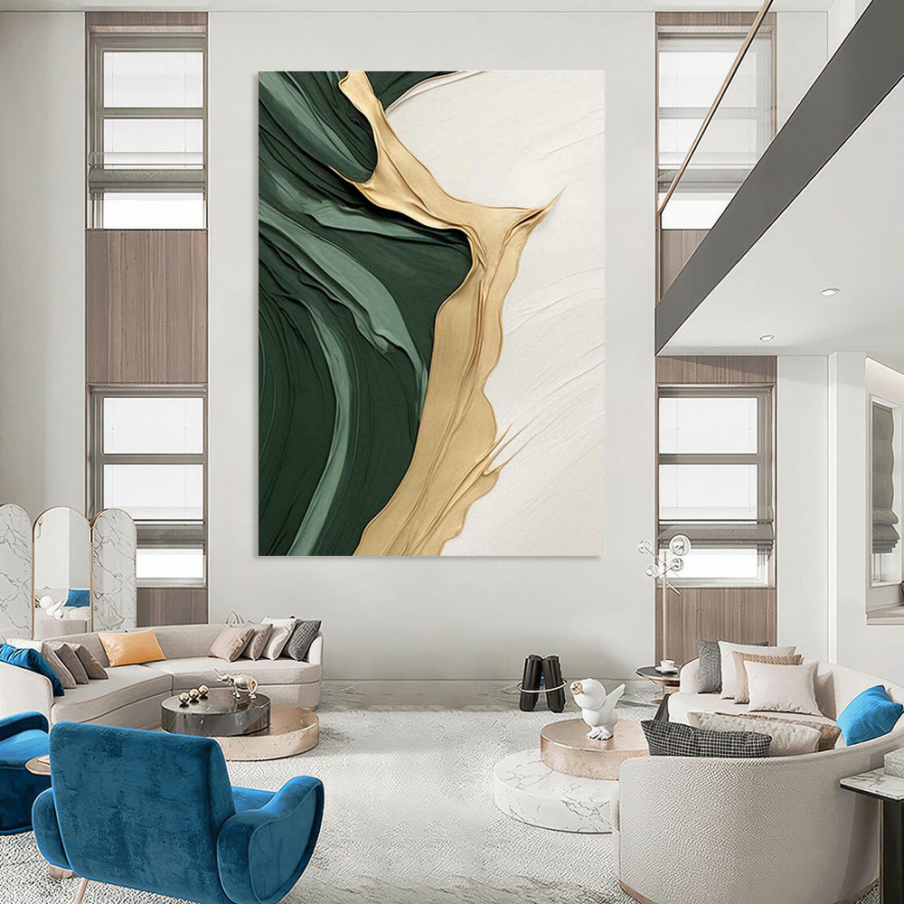 Vast Proportioned Custom-Sized Hand Painted Abstract Wall Art for Cottages & Bedroom DLZ2196
