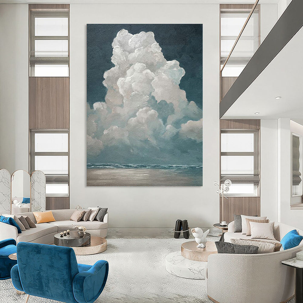 Oversized Tailored Hand Painted Abstract Wall Art for Dining Room and Bedroom DLZ2159