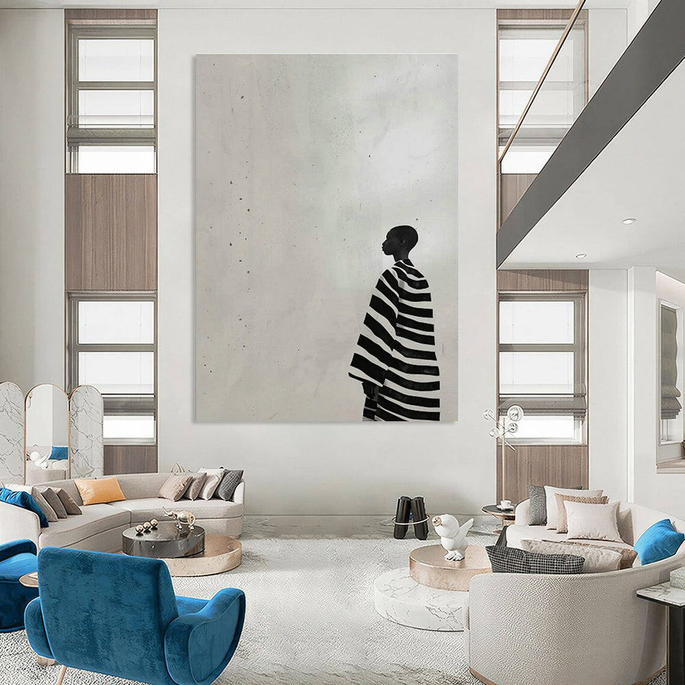 Hand - Painted Custom Abstracts for Cottage Dining Room Breakfast Bars & Hallway Display Cases DLZ0696