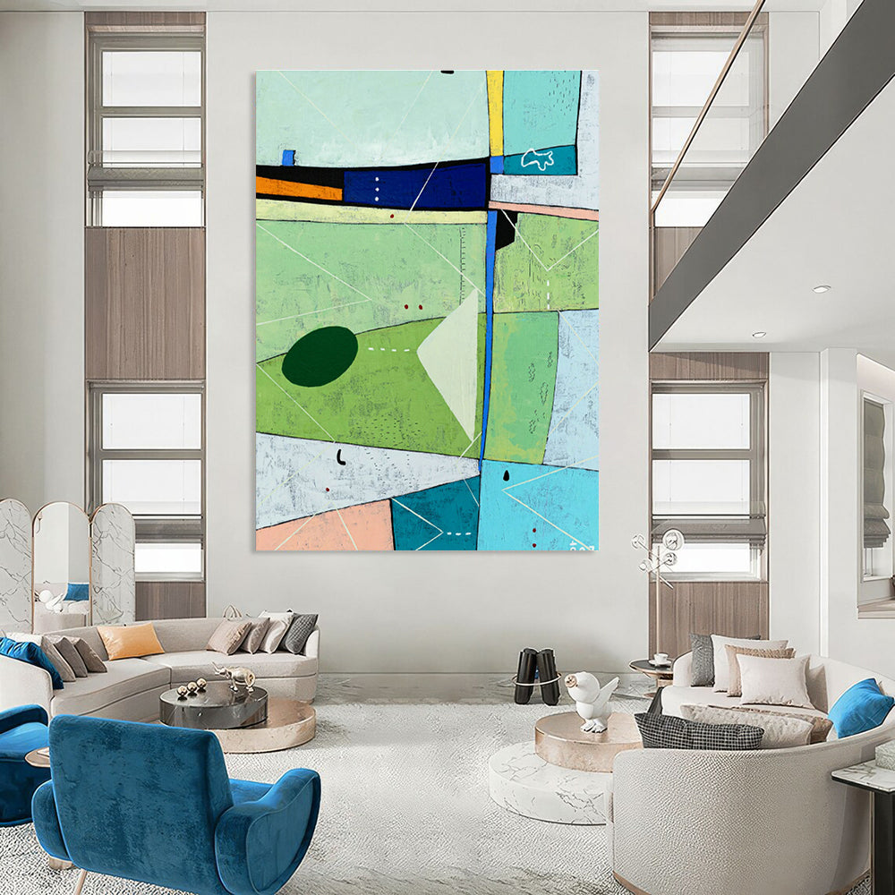 Colossal - Sized Custom Abstract Mural for Office & Bedroom DLZ1111