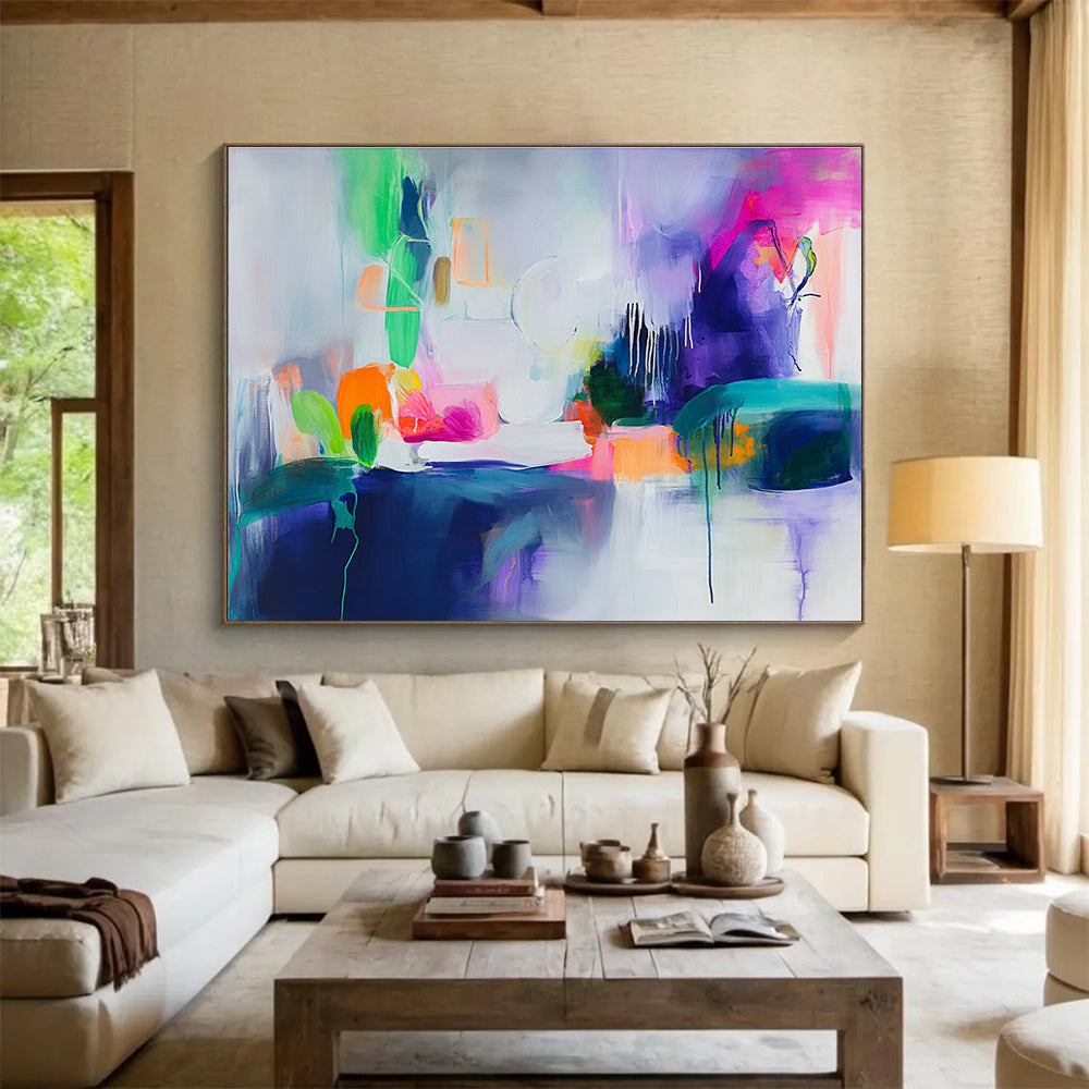 Vibrant Abstract Still Life Painting with Bright Colors DYP531