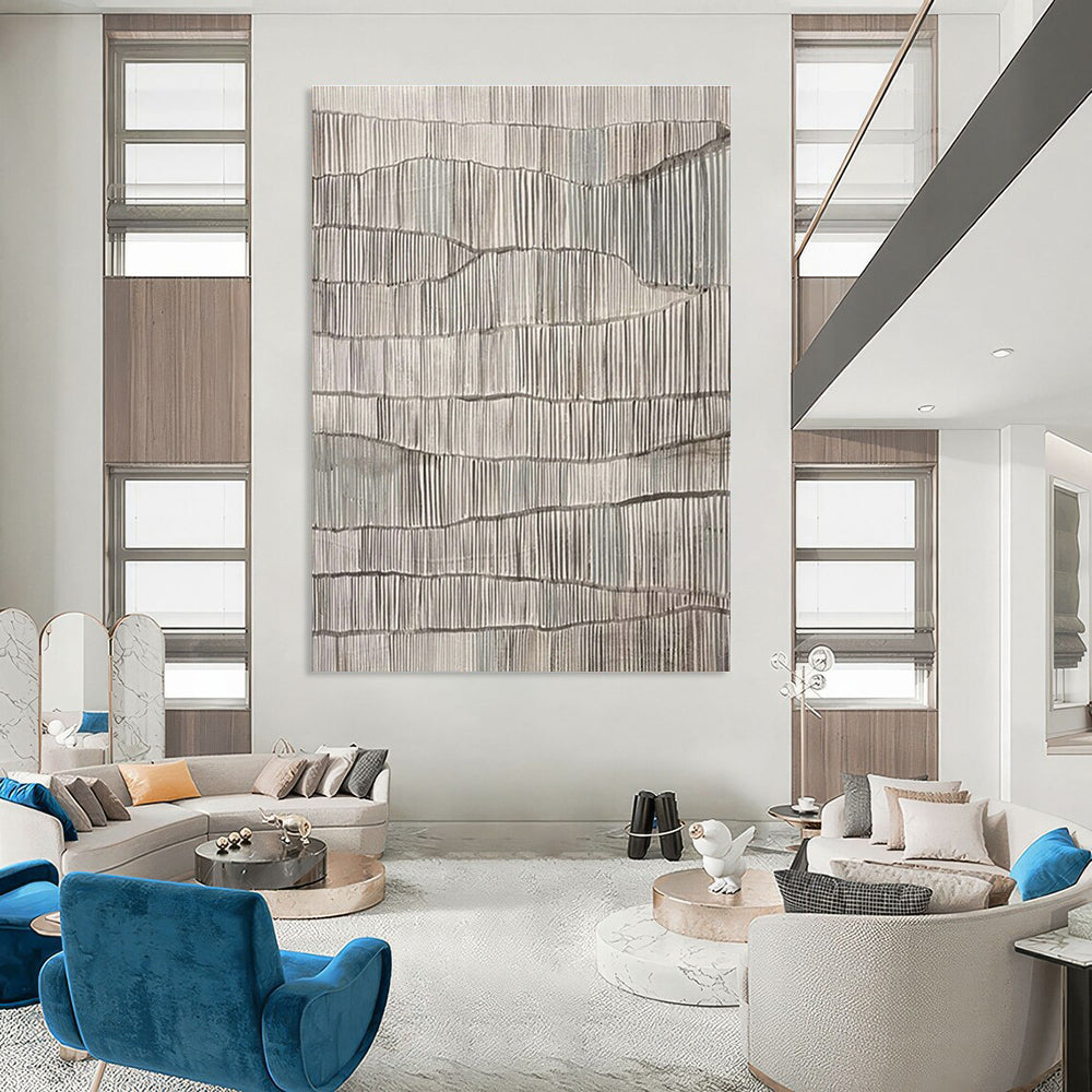 Colossal Personalized Hand-Painted Abstract Canvas for Office & Entryway DLZ1041