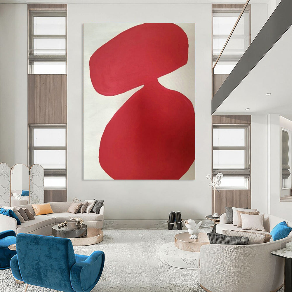 Oversized Custom Hand-Painted Abstract Art for Cottage Kitchen Spice Rack Wall and Office Whiteboard Wall DLZ1894