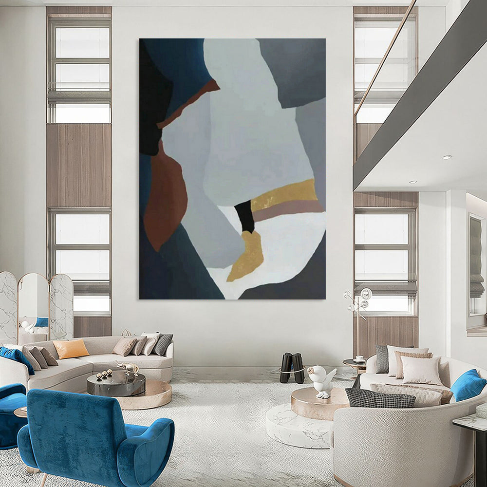 Large - Sized Hand - Painted Abstract Canvases for Living Room and Office DLZ0530