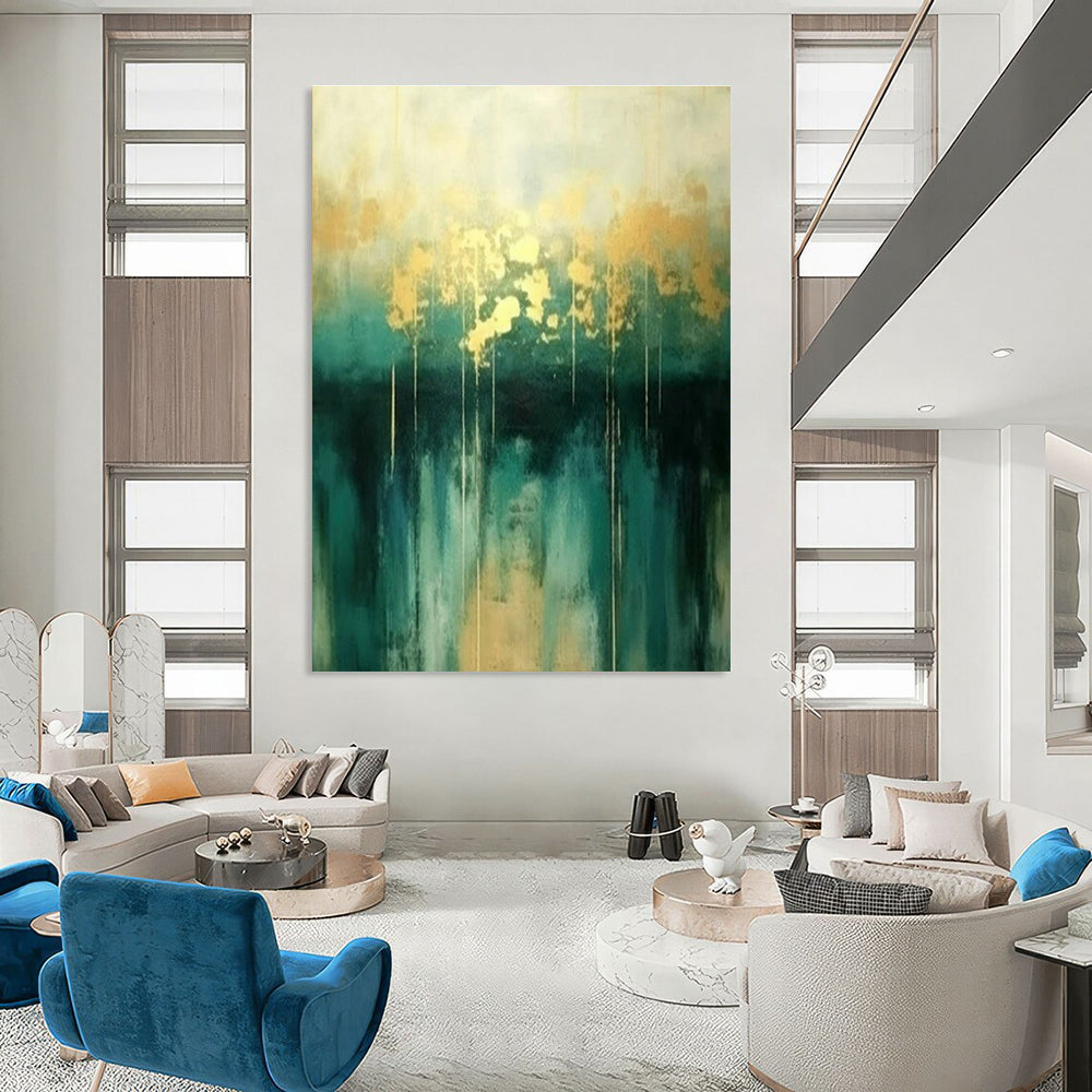 Customizable Handmade Abstract Canvas for Cottage Dining Room Place Card Holder Tray Wall & Entryway Dog Toy Box Lid Wall DLZ1818