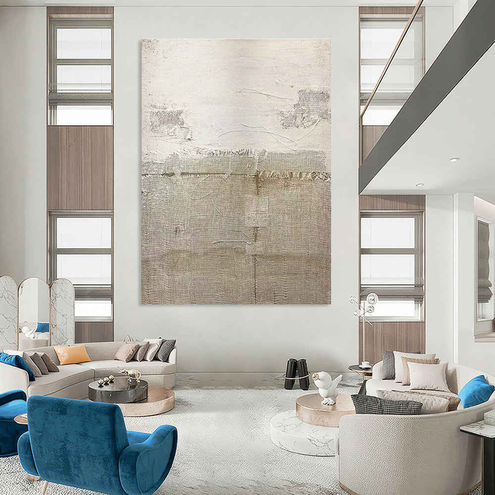 Oversized Custom Hand-Painted Abstract Art for Cottage Hallway Umbrella Stand Wall and Office Printer Station Wall DLZ1860