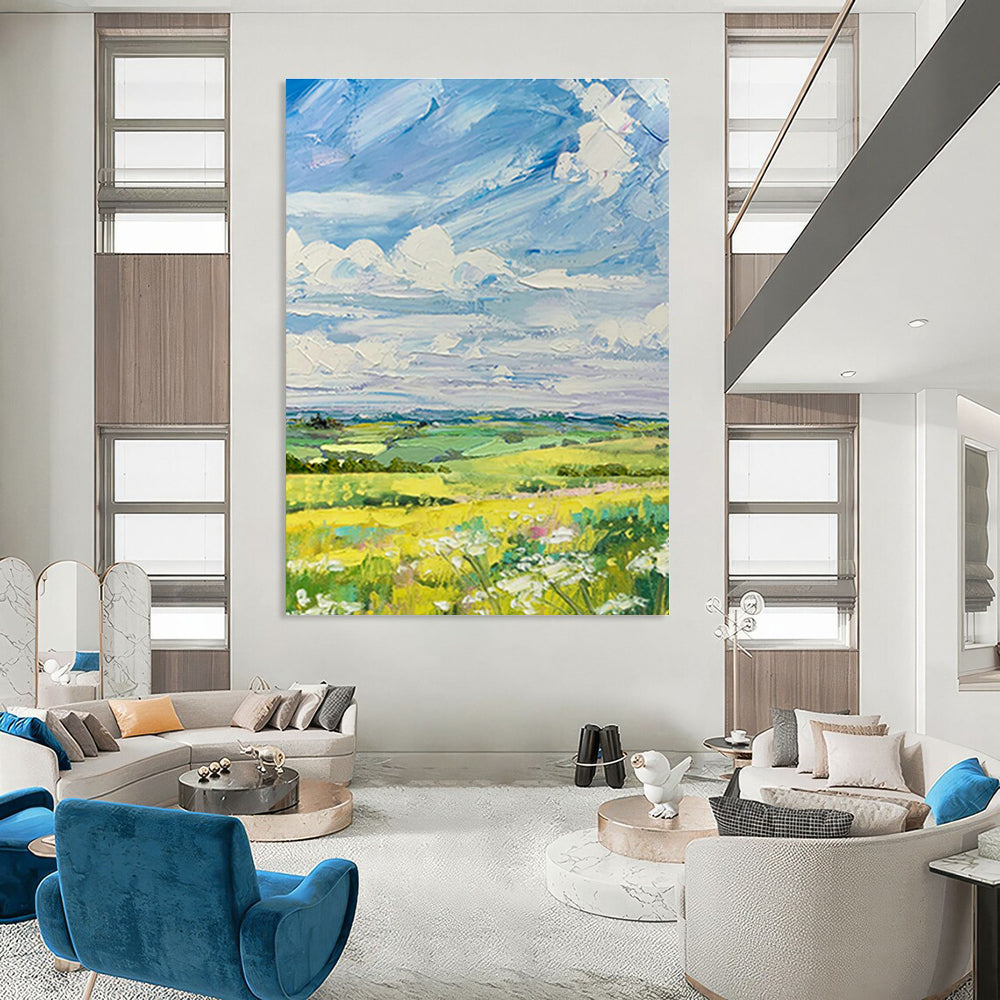 Enormous Custom Abstract Canvas for Living Room & Hallway DLZ1057