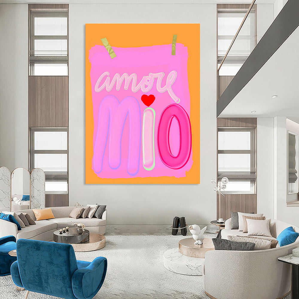 Custom - Designed Hand - Painted Abstract Canvases for Cottage Bedroom and Hallway DLZ0645