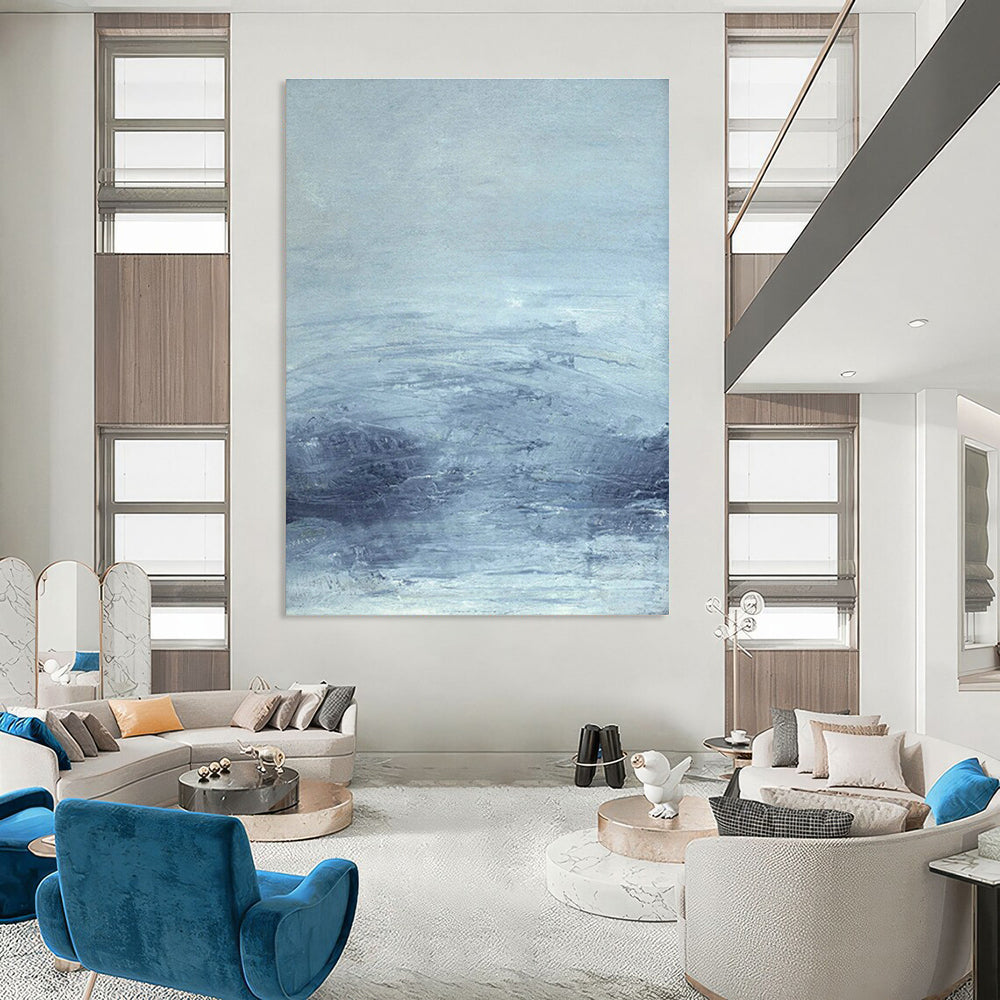 Oversized Hand - Painted Abstract Canvases for Dining Room and Office DLZ0517
