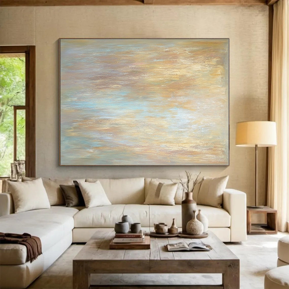 Soft Color Gradient Abstract Painting with Gentle Hues GER764