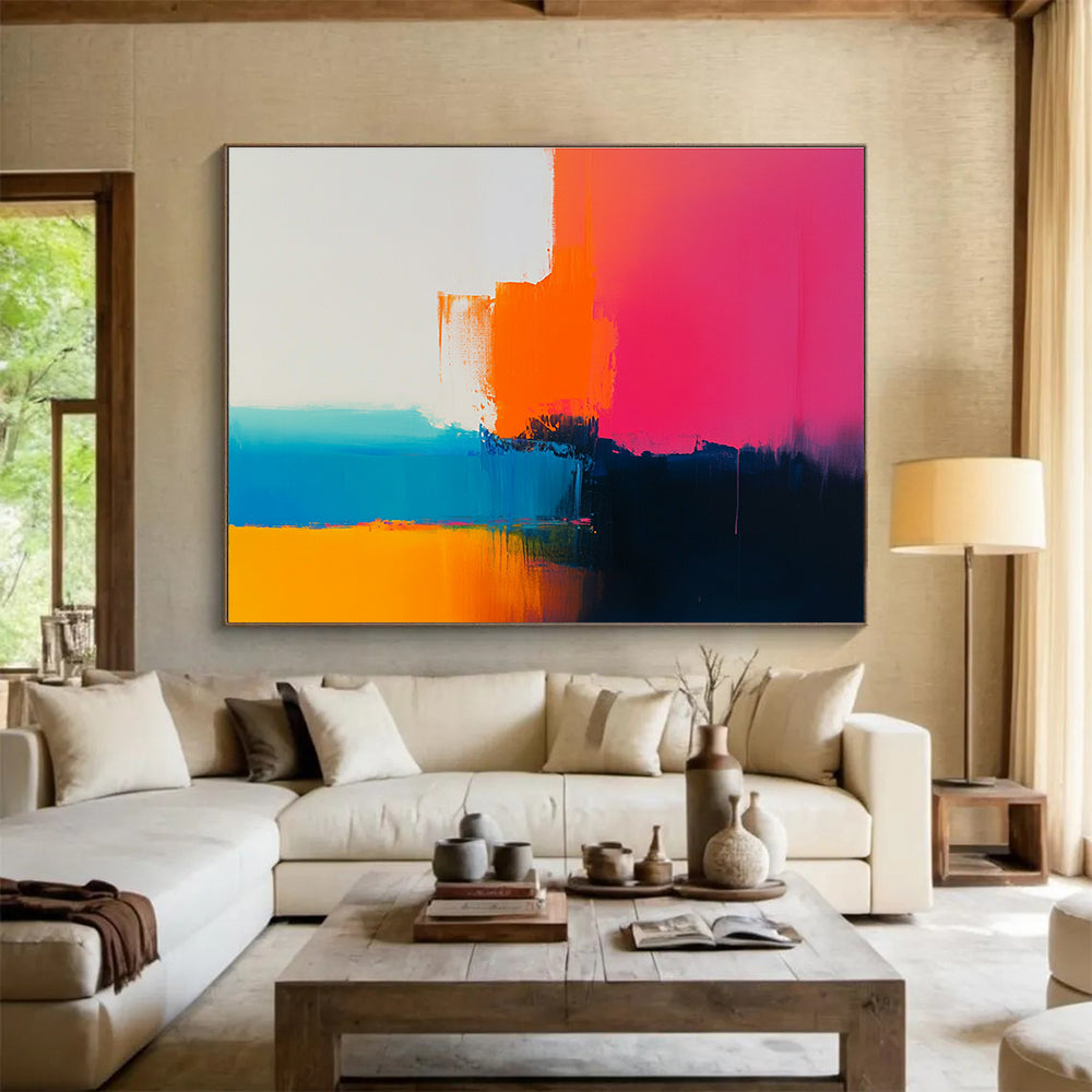 Colorful Abstract Layers Painting DYP079