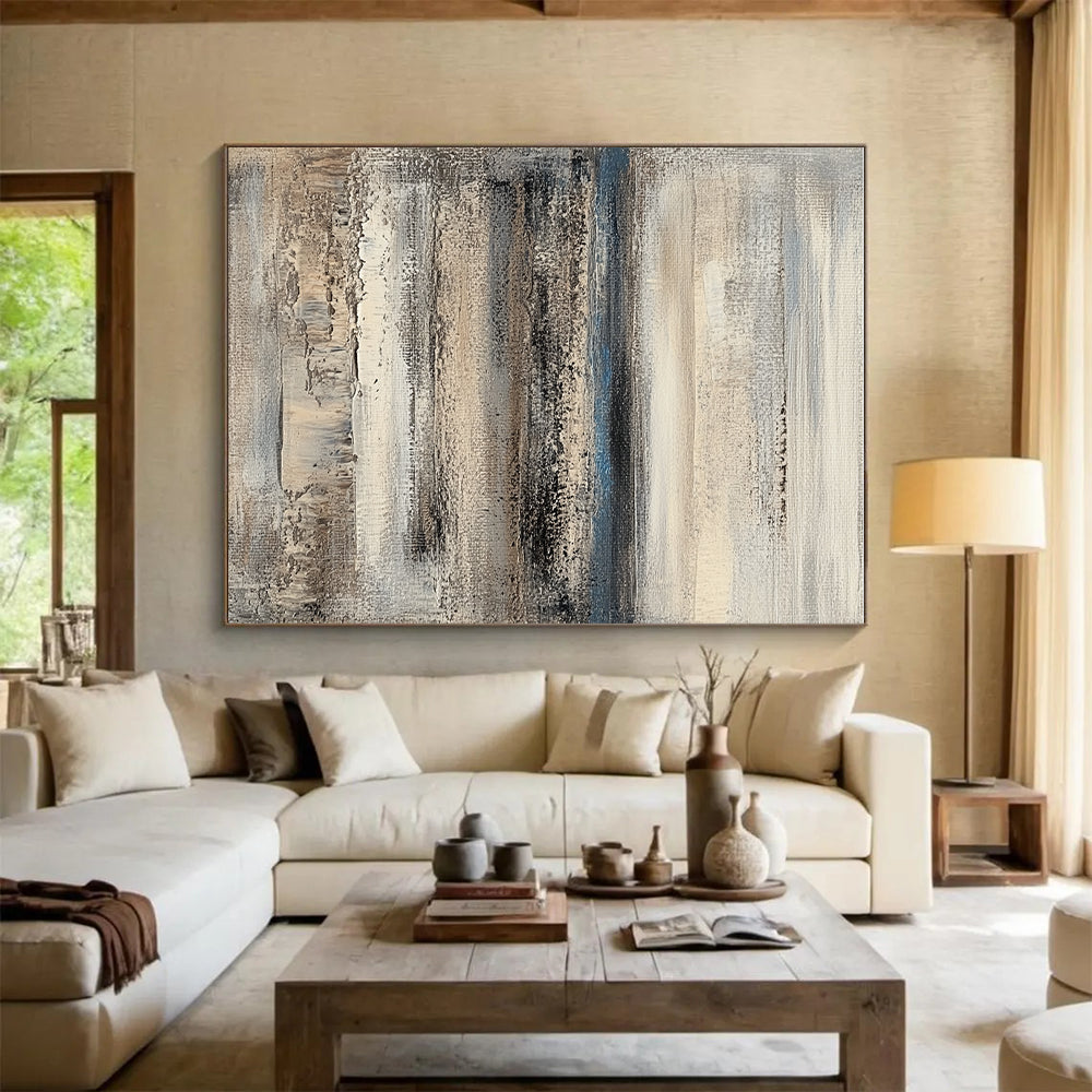 Layered Neutral Abstract with Subtle Color Variations GER285