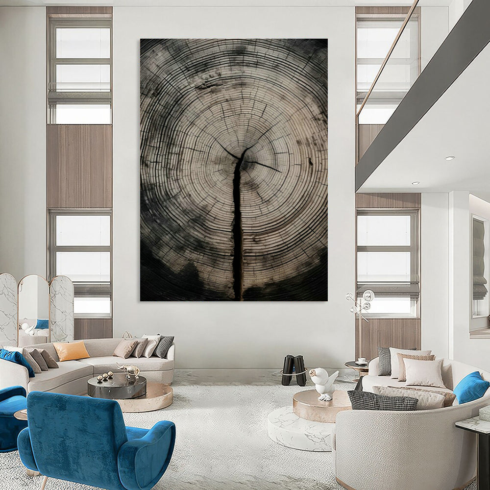 Extra - Large Custom Hand - Painted Abstract Painting for Living Room, Demonstrate High - end Taste DLZ0379